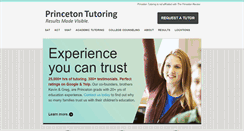 Desktop Screenshot of princetontutoring.com