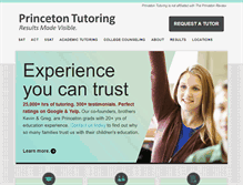 Tablet Screenshot of princetontutoring.com